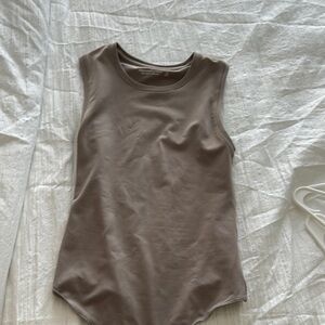 Abercrombie & Fitch Brown Sleeveless Fitted Bodysuit